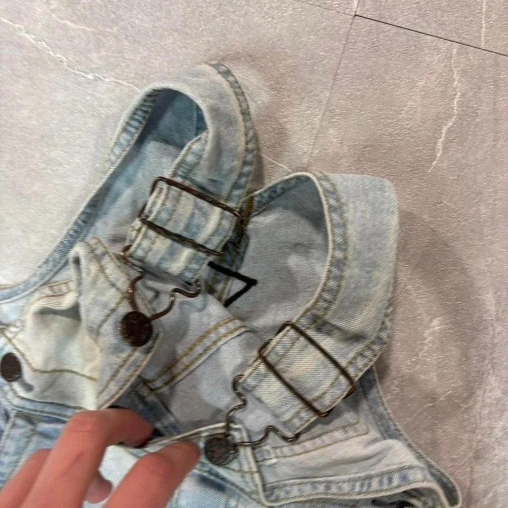 OshKosh‎ blue denim overalls Size 2 years #kids #denim